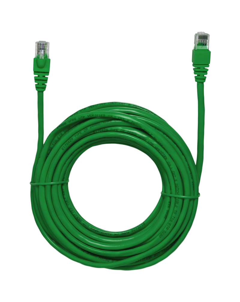 Truon 30ft UTP / Premium CAT5E pre-made cable (Green)