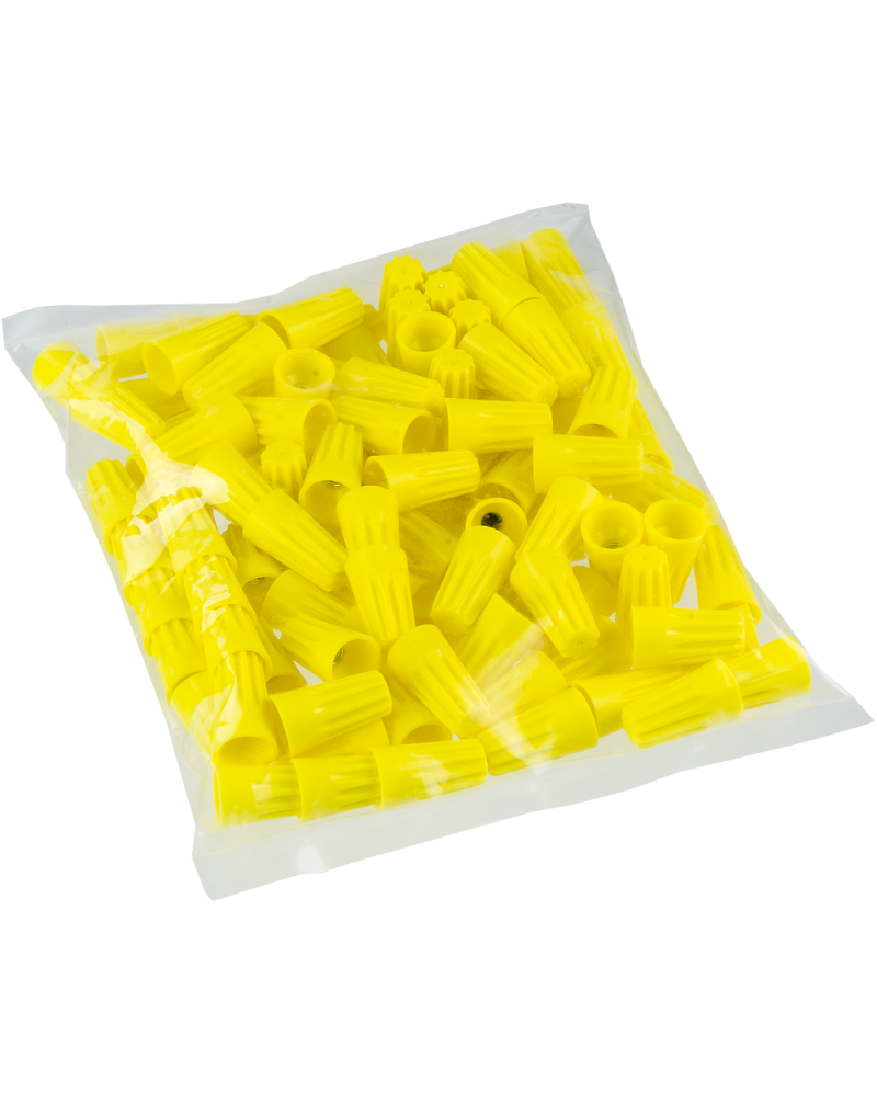Wire Connector / 20~10AWG / 100pcs / (Yellow)