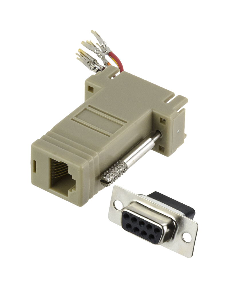 RJ45 to DB9 Female connector