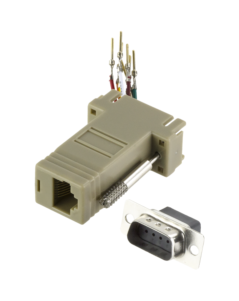 RJ45 to DB9 Male connector