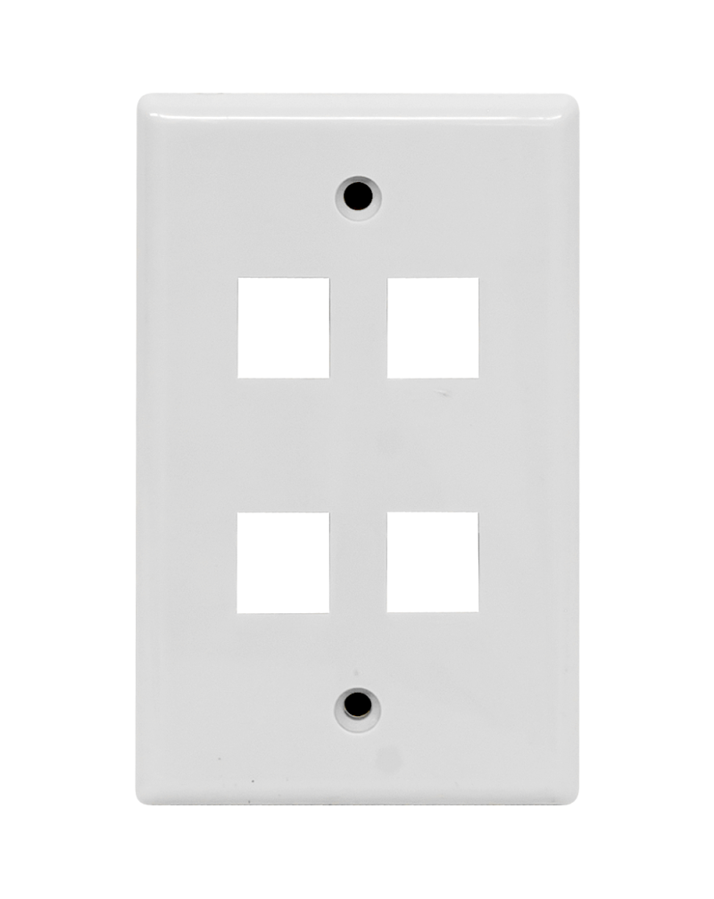 Modular Wall Plate / 4 Terminal