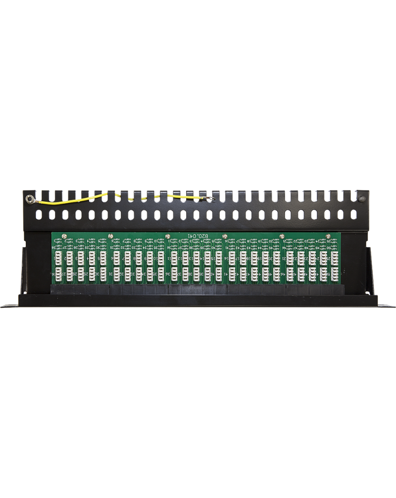 ISDN Patch Panel 50 Ports 2U (Black)