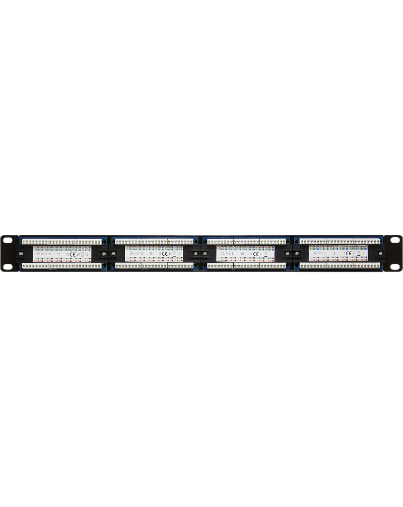Wall-mount 19-inch CAT6 Patch Panel – 24 Ports 1U