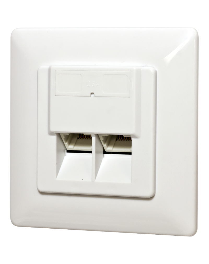 Flush Mount Box 2 Ports UTP