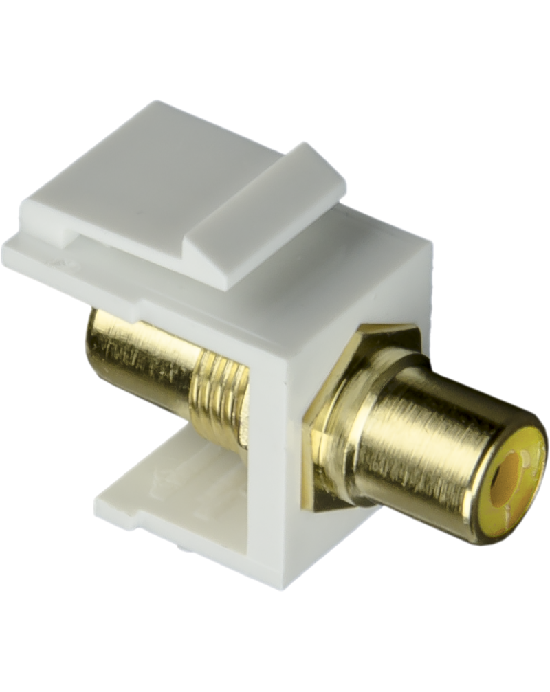 RCA Port Keystone (Yellow)