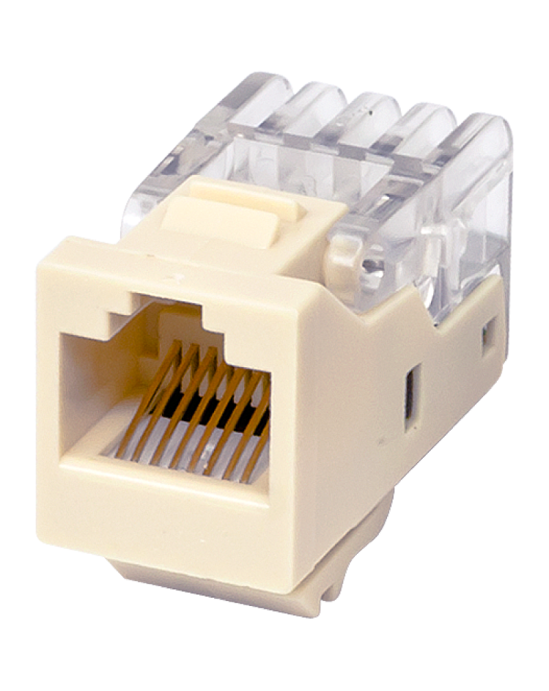 RJ45 Keystone (Modular Jack) – No Tool Required