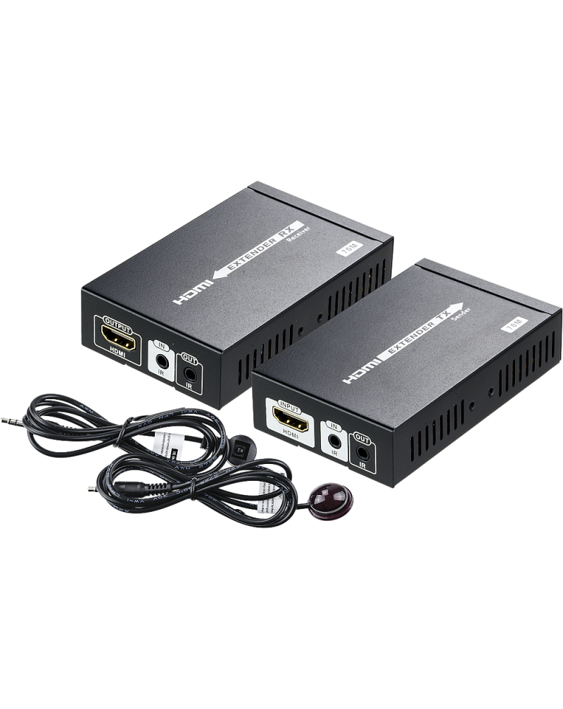 HDMI HDBaseT Extender over single CAT5/6/7 / Support up to 4K Video / up to 70m(230ft) / IR Support
