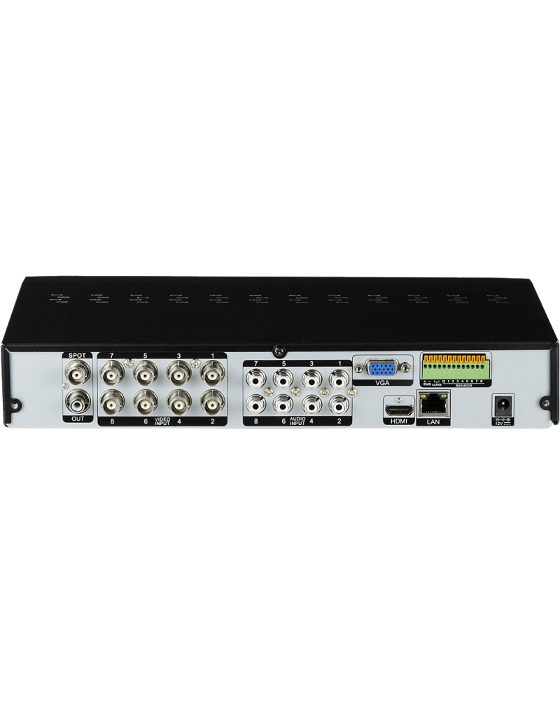 PVT-4M Series | 8 Channel 4MP/1080P Penta-brid(TVI / AHD / CVI / IP / 960H) DVR System, 1 x SATA