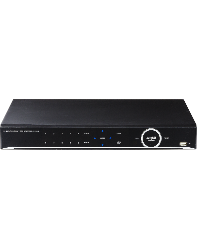 PVT-4M Series | 16 Channel 4MP/1080P Penta-brid(TVI / AHD / CVI / IP / 960H) DVR System, 2 x SATA